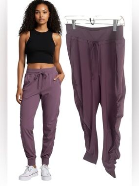 Athleta Mauve Purple Drawstring Jogger Track Pants